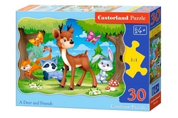 Puzzle Jelen s kamarády 30 dílků Castorland B-03570