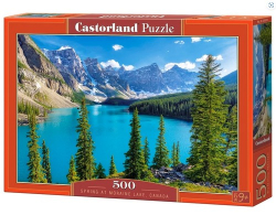 Puzzle Jaro u jezera Moraine 500 dílků Castorland B-53810