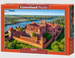 Puzzle View of the Malbork Castle Poland 500 dílků Castorland B-54039