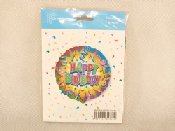 Balónek Happy Birthday 45cm fóliový